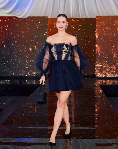 Платье ручной работы "Edelweiness"  от авторского бренда Black Queen