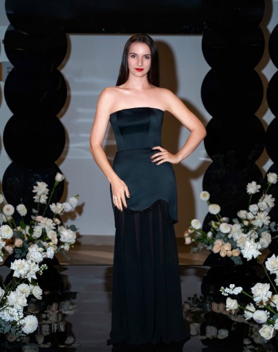 Платье "Bead" черного цвета авторского бренда Black Queen