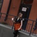 купить женскую кожаную сумка шоппер Бурже рыжего цвета ручной работы бренда House of craft в Минске или Москве