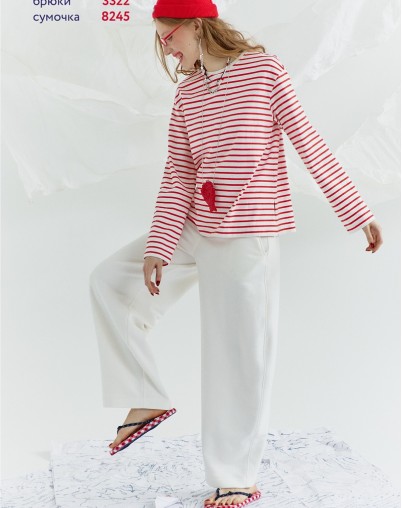 Джемпер женский авторского бренда Lea Lea в полоску 