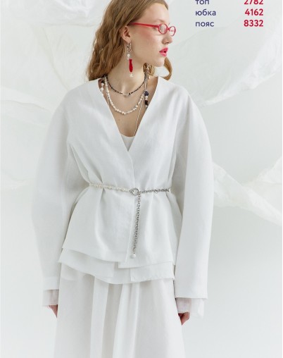 Жакет Lea Lea молочного цвета из льна