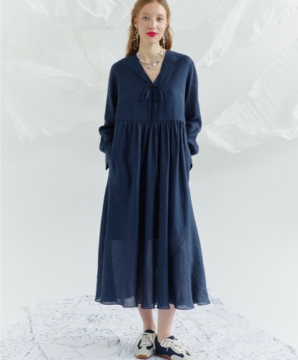 Платье LEA LEA синего цвета