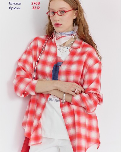 Блуза LEA LEA в клетку 