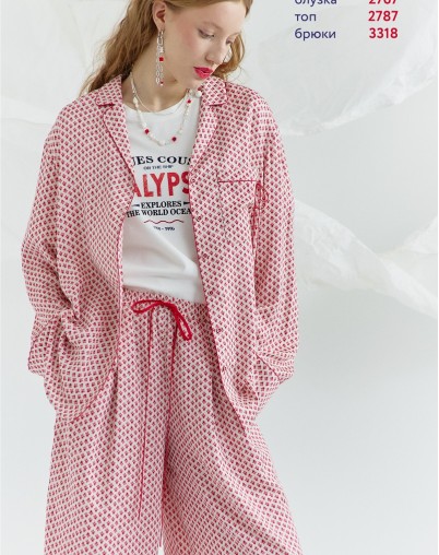 Блуза LEA LEA с принтом