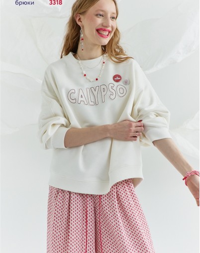 Свитшот LEA LEA молочный