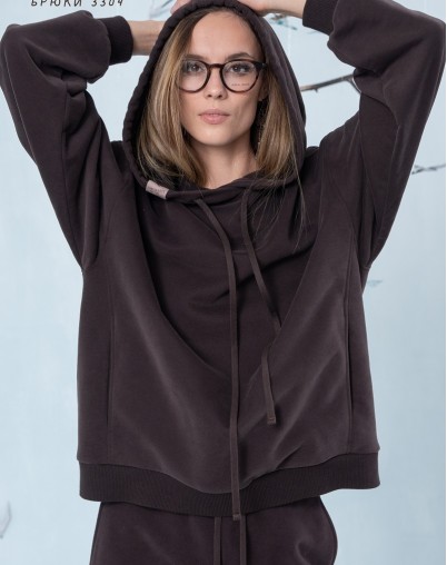 Худи LEA LEA коричневого цвета