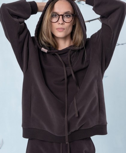 Худи LEA LEA коричневого цвета
