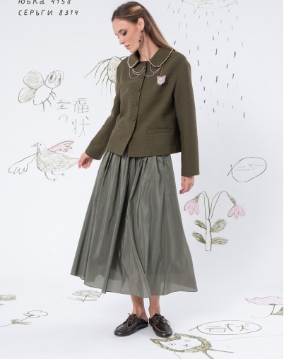 Юбка LEA LEA зелёного цвета