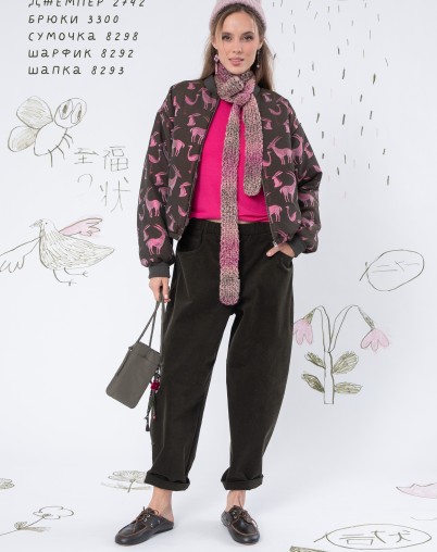 Бомбер Lea Lea с фламинго 1216