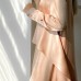 Платье с  воланамисветло-розового цвета