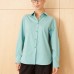Блузка женская хлопковая мятного цвета