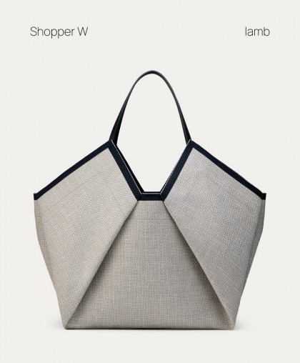 Шоппер Textile бренда Panaskin светло-серого цвета