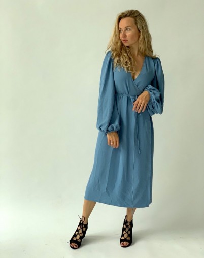 Платье женское С-10 голубое