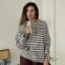 Женский свитшот в светло-серую полоску авторского бренда Татьяны Русиняк