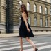 Платье мини черного цвета Платье мини черного цвета